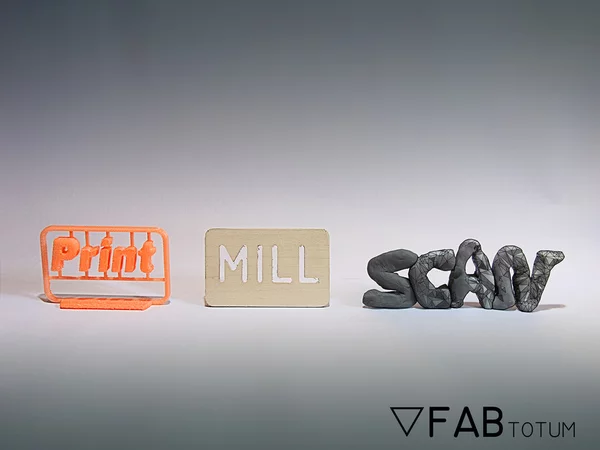The three features of FABtotum: print, mill, scan