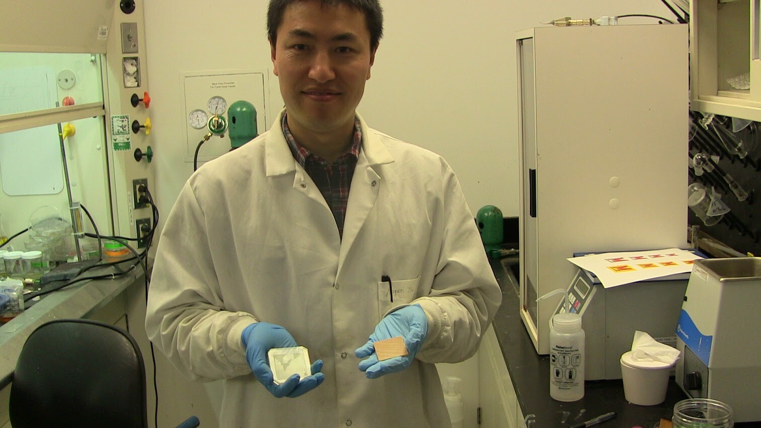 Scientists have come up with a way to turn a block of linden wood transparent