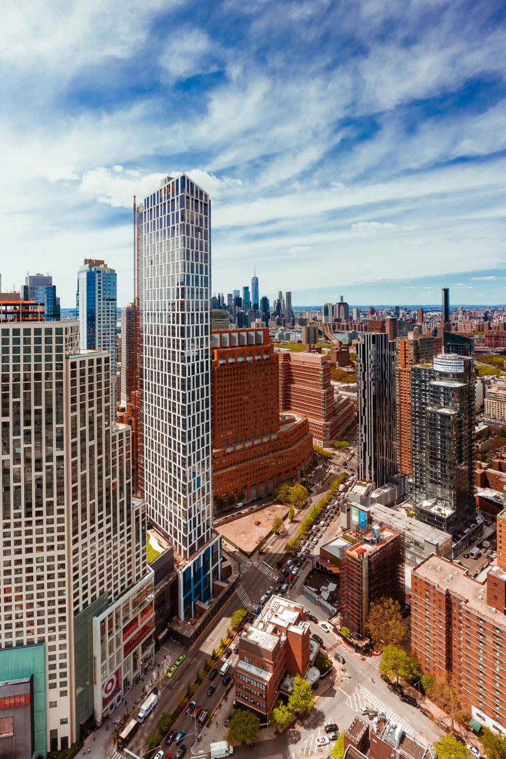 Brooklyn Point's distinctive facade is inspired by folded sheets, says designer KPF