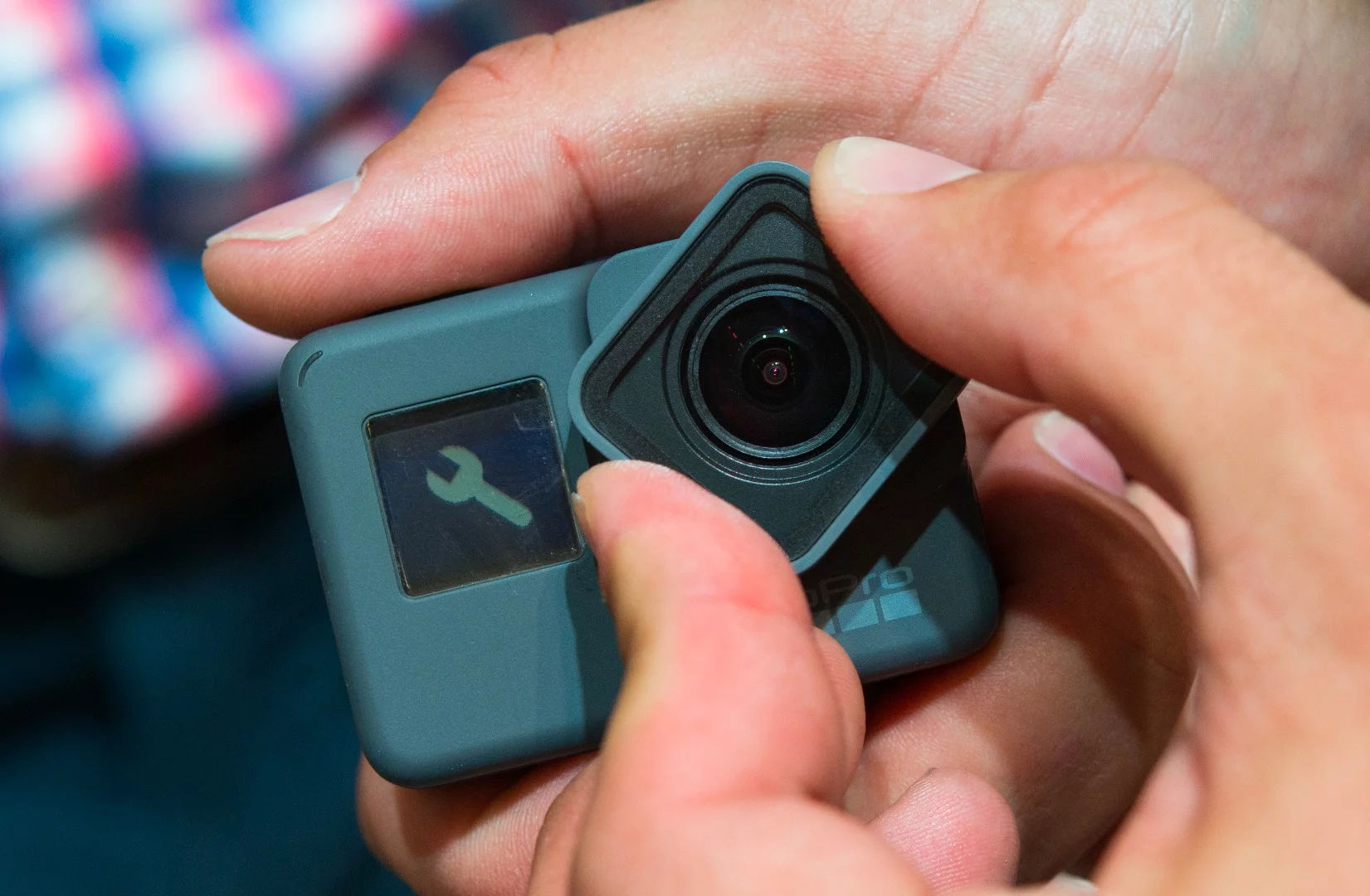 The lens cover on the GoPro Hero5 can be removed