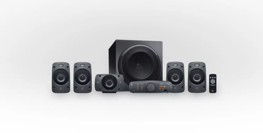 The Logitech Z906 TXH-Certified surround sound speaker system