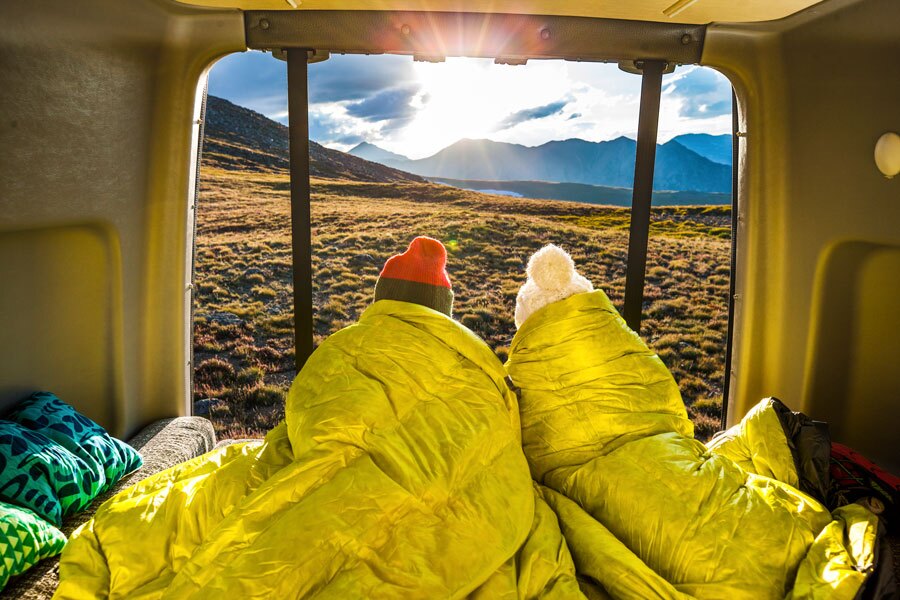 Winnebago hasn't posted photos with all the new updates, but the 2021 Revel has the same power-lift rear bed as before