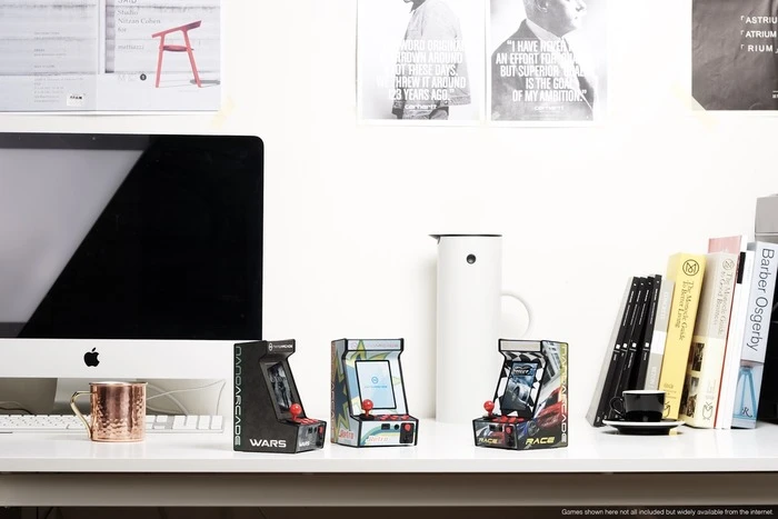 A look at the Nanoarcade on a desk