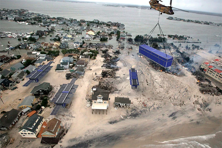 PowerCube is transported as a standard shipping container and can morph into a shelter, water treatment plant and communications base all with a push of a button
