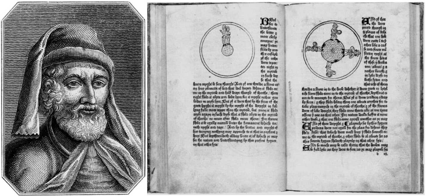 "The Myrrour of the Worlde" was the first illustrated book to be printed in England, printed and published by William Caxton in 1481. The original source of the material within the sparsely-illustrated encyclopaedic work is a matter of much debate. The University of Glasgow believes it to be translated from a prose encyclopedia written by Gautier de Metz and entitled L'image du monde. The University Library's Special Collection Department holds a copy and has an extensive article on the book, summarizing it's significance thus: "Encyclopaedic texts were very popular throughout the Middle Ages. During this period it was commonly believed that it was possible to create one volume digests of all knowledge. Aimed at a general audience, such works were incredibly useful at a time when access to libraries was limited and book ownership itself was relatively rare. Unlike vast modern encyclopaedias, these medieval works were not arranged alphabetically for quick reference. Rather they were organised systematically, and designed to be read all the way through."