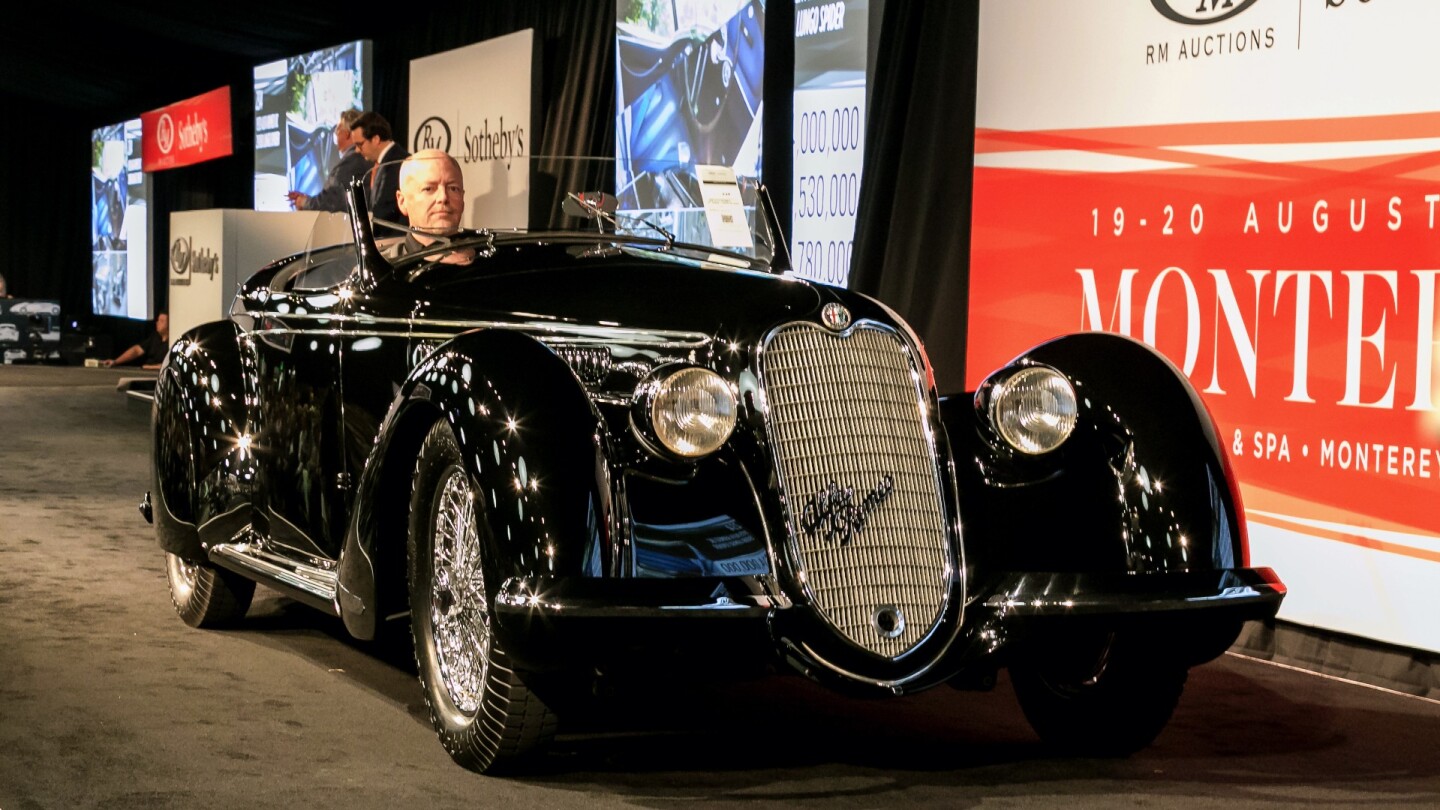 The ultimate Italian sports car of its generation, this car is one of 12 extant Alfa Romeo Touring Spiders and the first "Immortal 2.9" to be offered at public auction this century. It was hence not surprising to see it become the most expensive pre-WW2 car ever sold at auction when it fetched $19,800,000 at RM-Sotheby’s 2016 Monterey auction