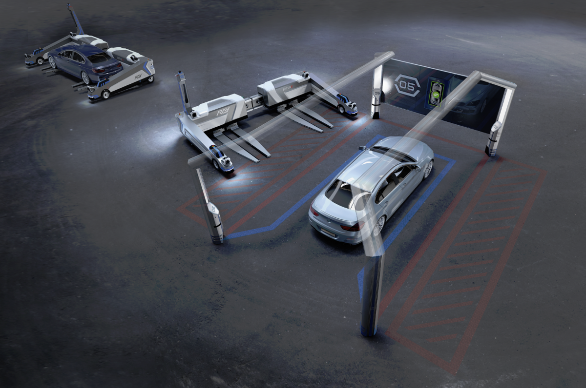 Meet Ray Düsseldorf Airport's autonomous robot car parking concierge