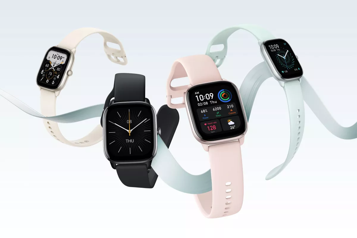 The feature-packed GTS 4 Mini smartwatch is just 9.1 mm thin and weighs 19 g minus the strap