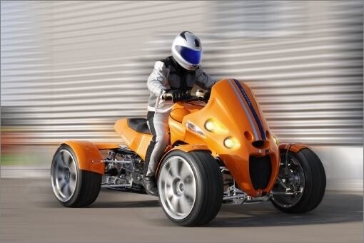 The Gg Quadster A Four Wheeled 167 Horsepower Quad Bike For The Road