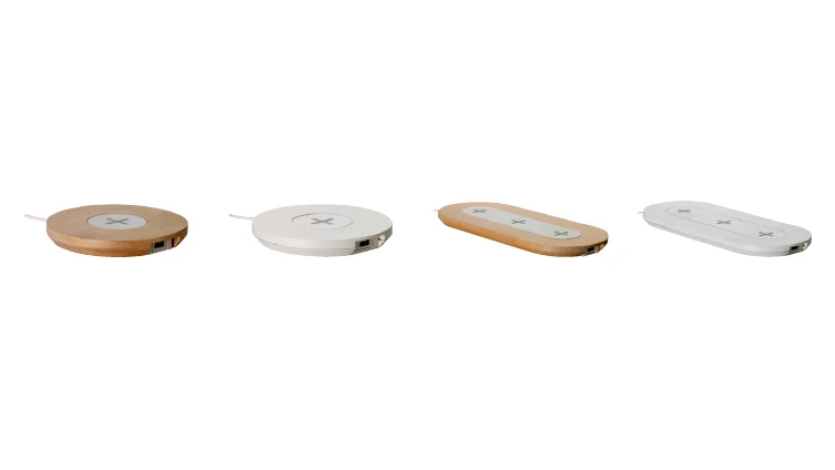 Ikea will sell both furniture with wireless charging built-in, and accessories that can be added to existing furniture (pictured)