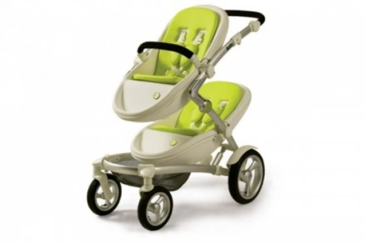 Mima's Kobi is an award-winning stroller that converts easily from a carrycot to a toddler seat and can accommodate two children