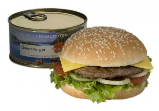 Trekking-Mahlzeiten’s canned Cheeseburger
