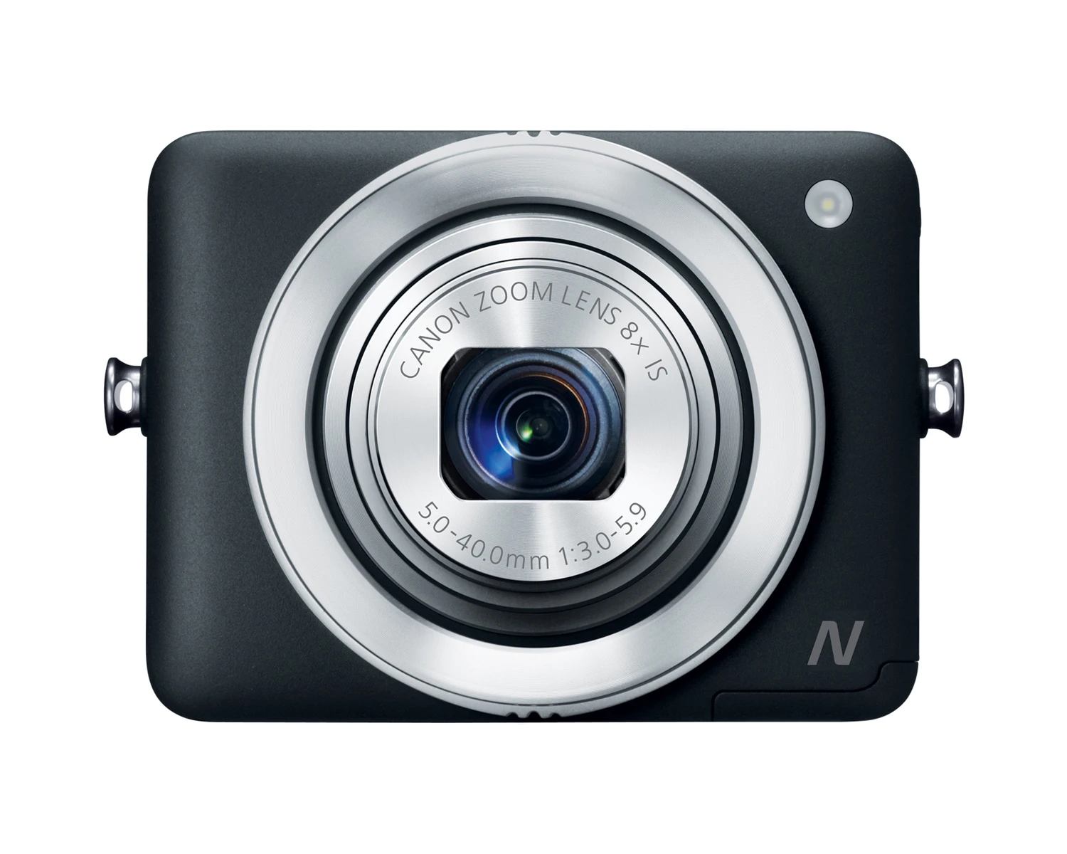 Measuring 3.09 x 2.37 x 1.15 inches (78.6 x 60.2 x 29.3 mm), the Powershot N is considerably more square than most cameras