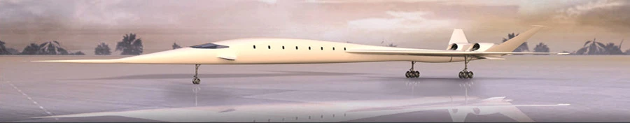 Scale model of the HyperMach SonicStar SSBJ concept