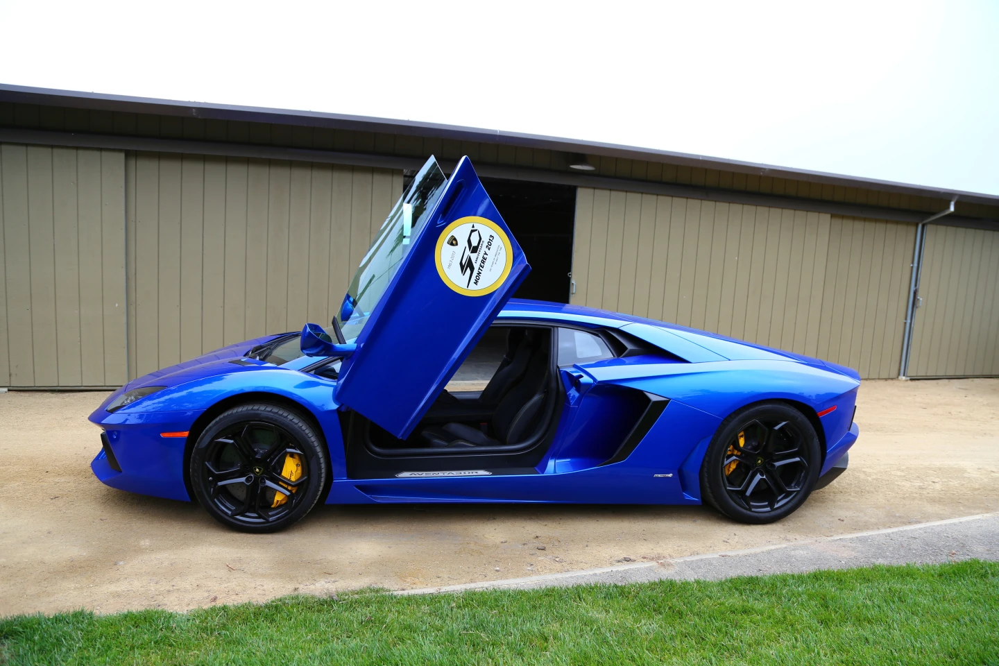 The Aventador is wider than it is tall standing at only 44 inches in height (Photo: Angus MacKenzie/Gizmag.com)