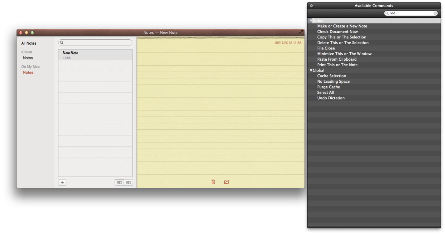 Dragon Dictate for Mac 3 sports support for the OS X Mountain Lion Notes and Reminders apps