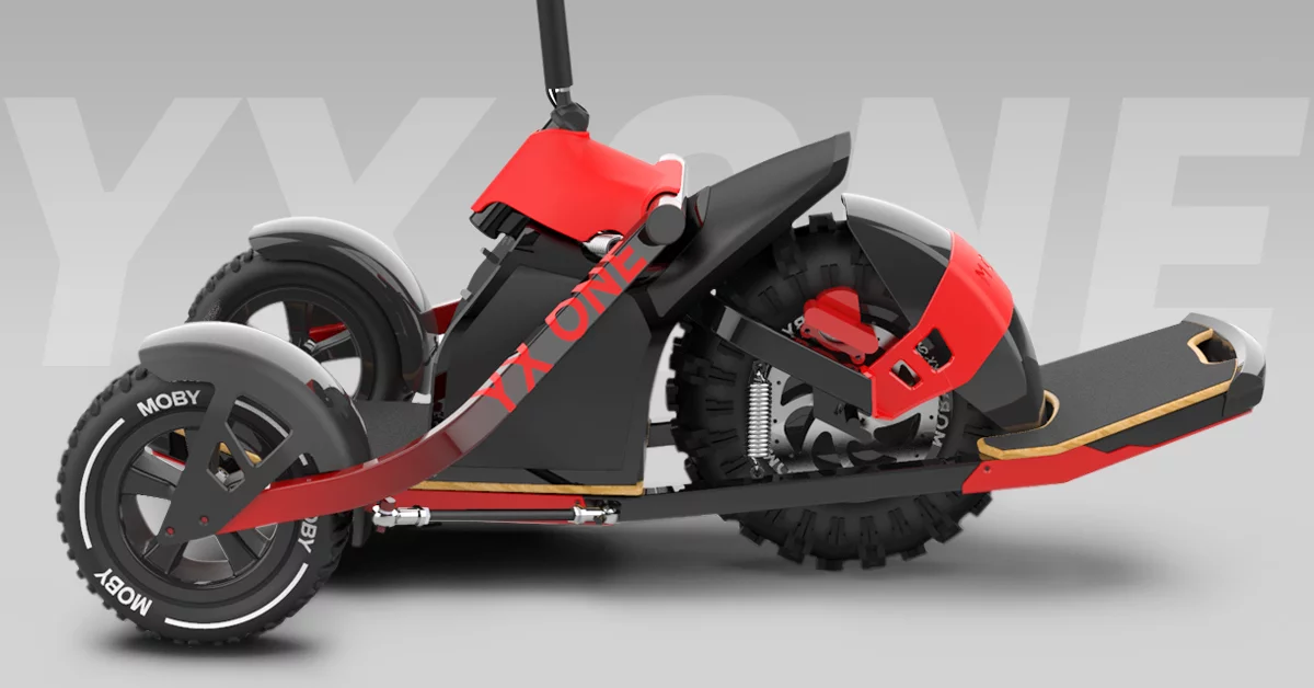 13-inch rear driven wheel is bigger than anything you'll find on a powered skateboard