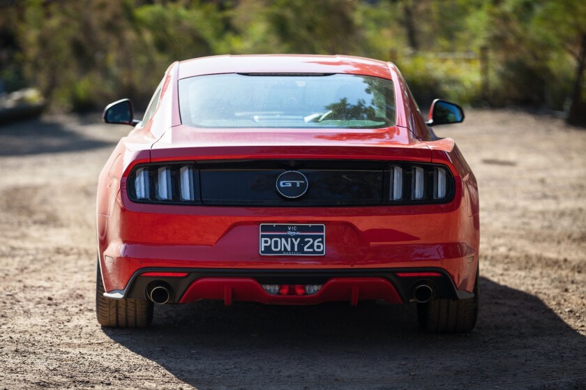 With personalised numberplates, the Mustang really stands out in a crowd
