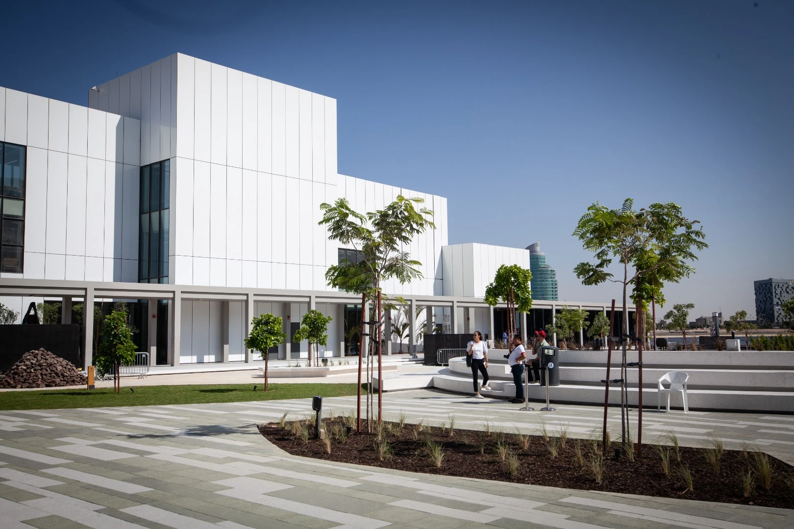 Outdoor plaza at Jameel Arts Centre