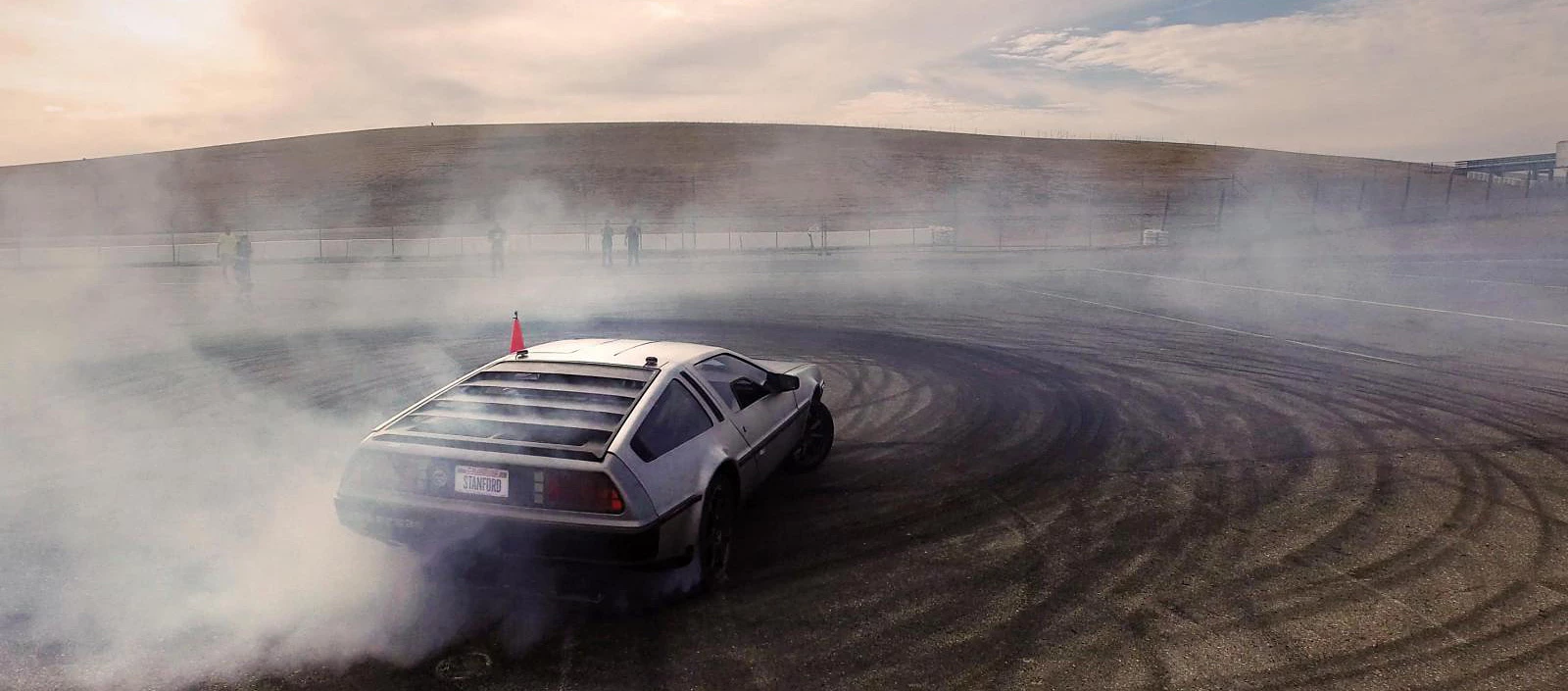 Stanford's self-driving DeLorean in action