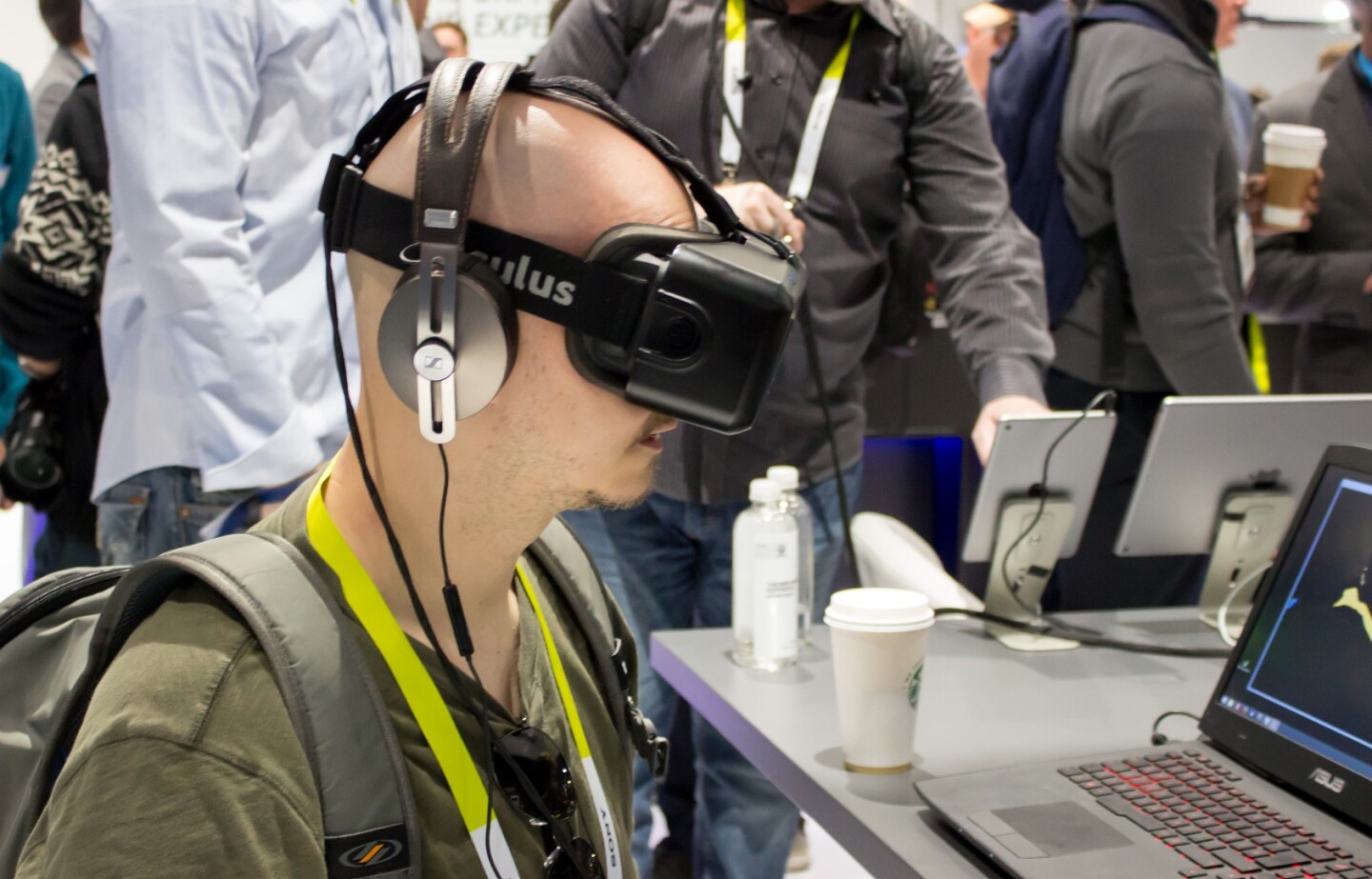 A Sennheiser demo (using a Rift DK2 development kit) of the headphone-maker's 3D audio
