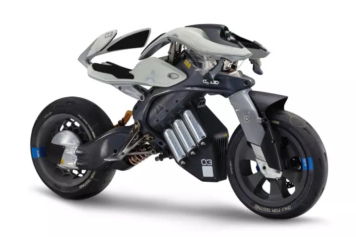 The Yamaha Motoroid concept showcases the application of artificial intelligence to a motorcycle