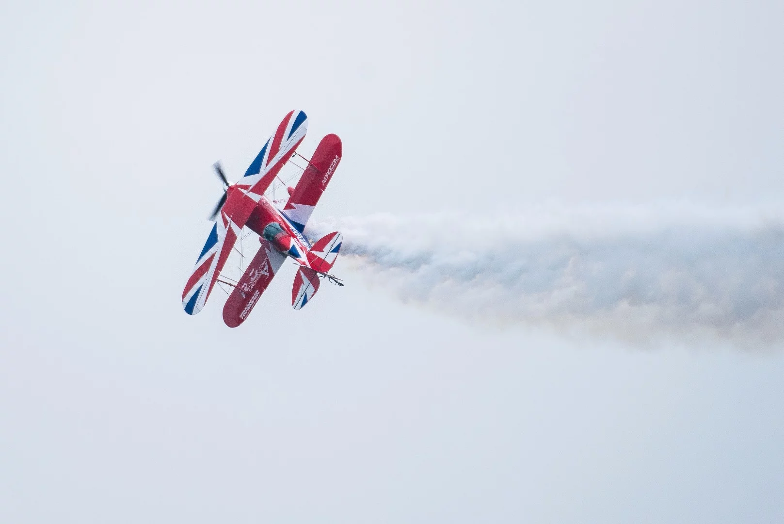 Goodwin's routine combined "high-energy gyroscopic forces" with aerobatic maneuvers