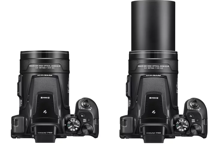 The Nikon Coolpix P900 has a whopping 24-2000-mm equivalent zoom lens