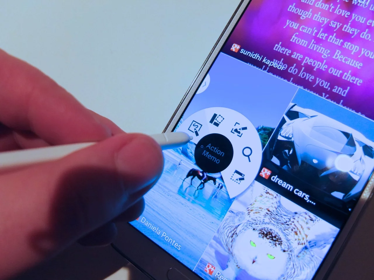 The "dot" command brings up a command menu (Photo: Gizmag)