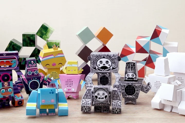 The 19 different ReaDIYmate bodies (in six families) have been created by international artists and designers