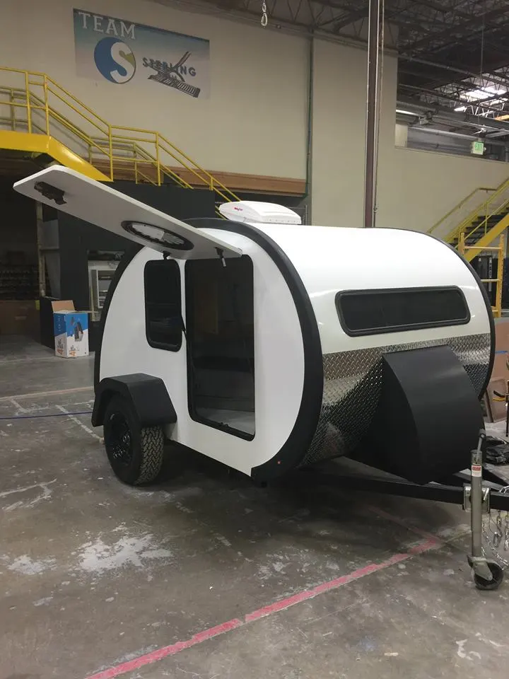 Bean trailer in the shop