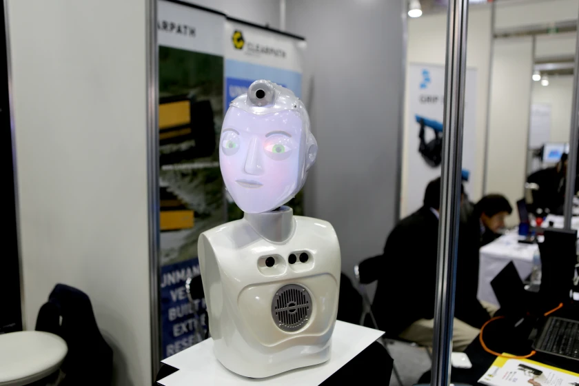 For those times when you only need half an interactive robot, there's ...