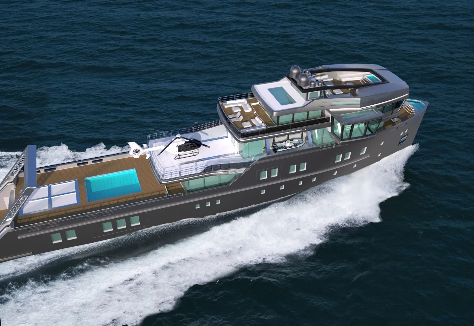 Ida Pfeiffer has a helicopter deck