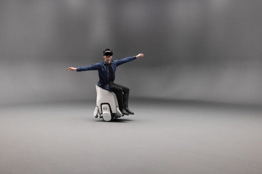 Honda is repurposing its sit-down Segway designed for leisurely shopping, known as the Uni-One, by integrating it with VR goggles to create "a unique extended reality experience that combines the excitement of mobility with virtual reality adventures."