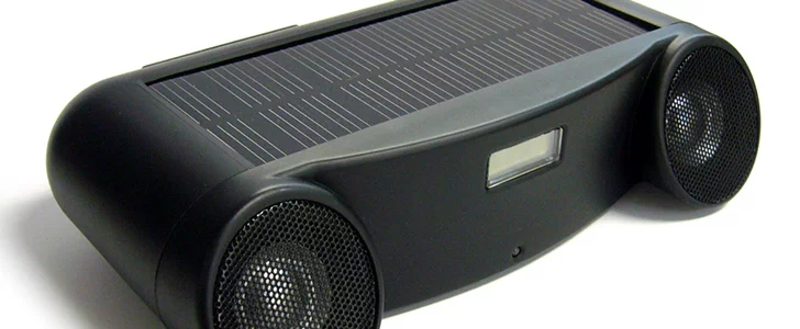 The Landport Solar Sound speakers