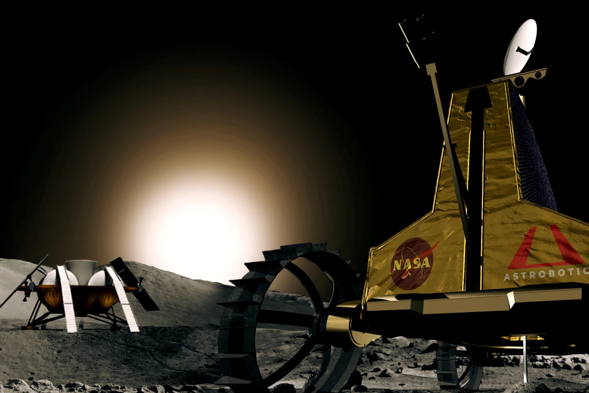 Astrobotic Technology has received a NASA contract to determine if its Polaris rover robot could be used to prospect for ice on the Moon