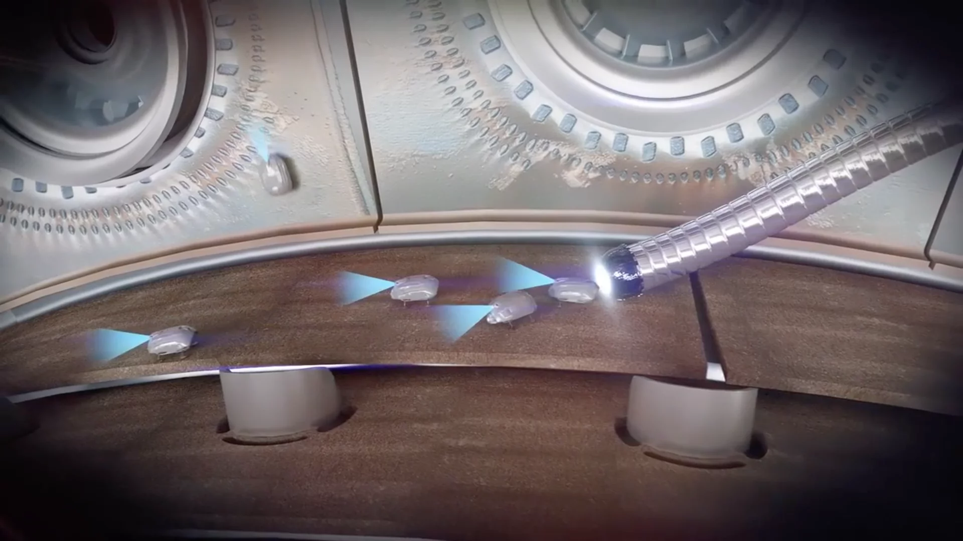 "Flare" would take the form of a snake-like robot that can wind through the engine environment like an endoscope