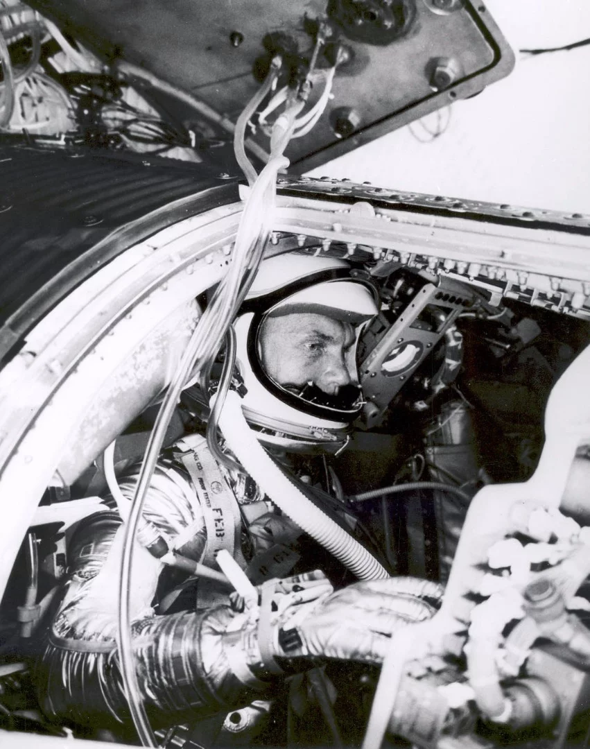 John Glenn aboard Friendship Seven
