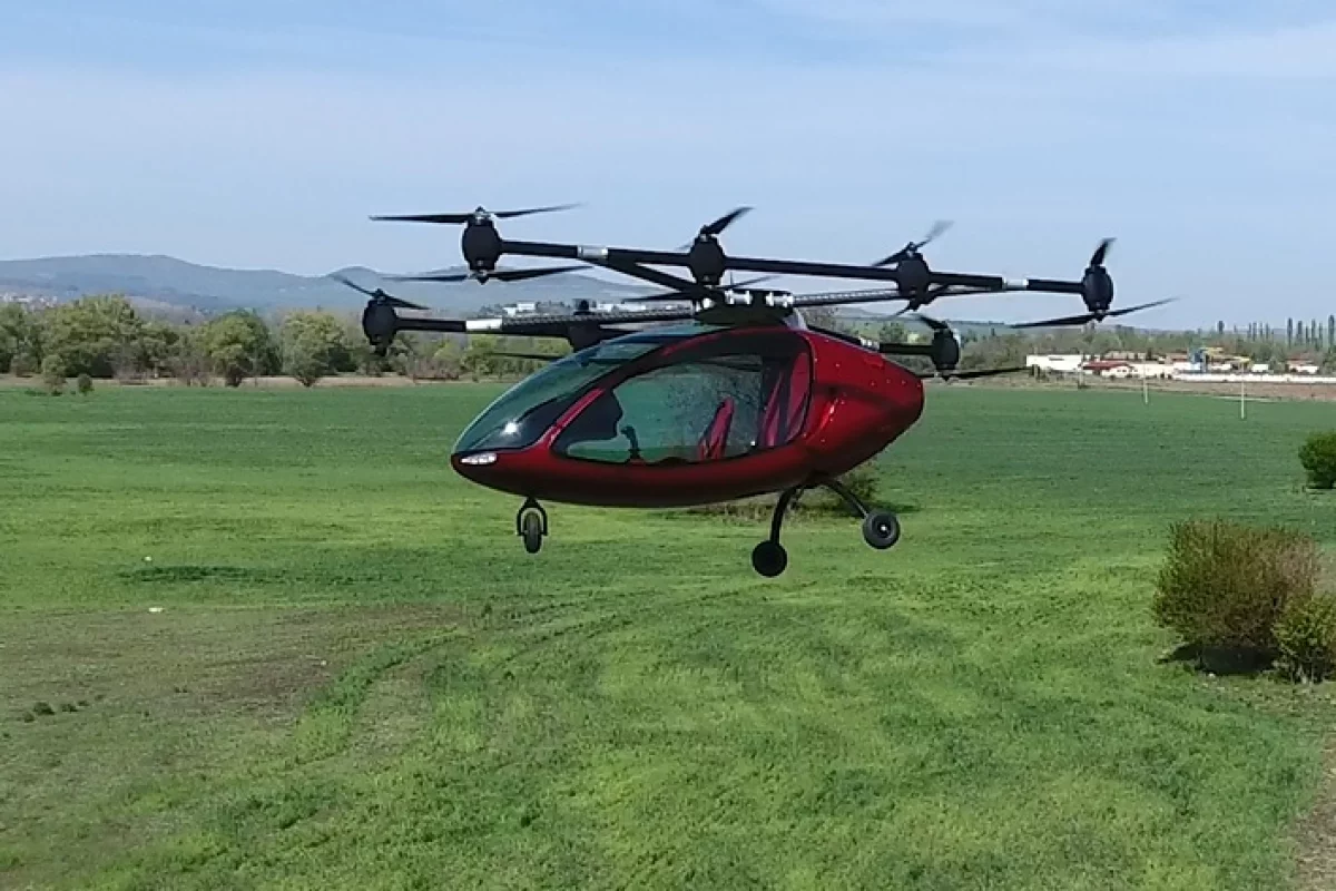 The range of the autonomous Passenger Drone is claimed to be around 20 miles (32 km/h)