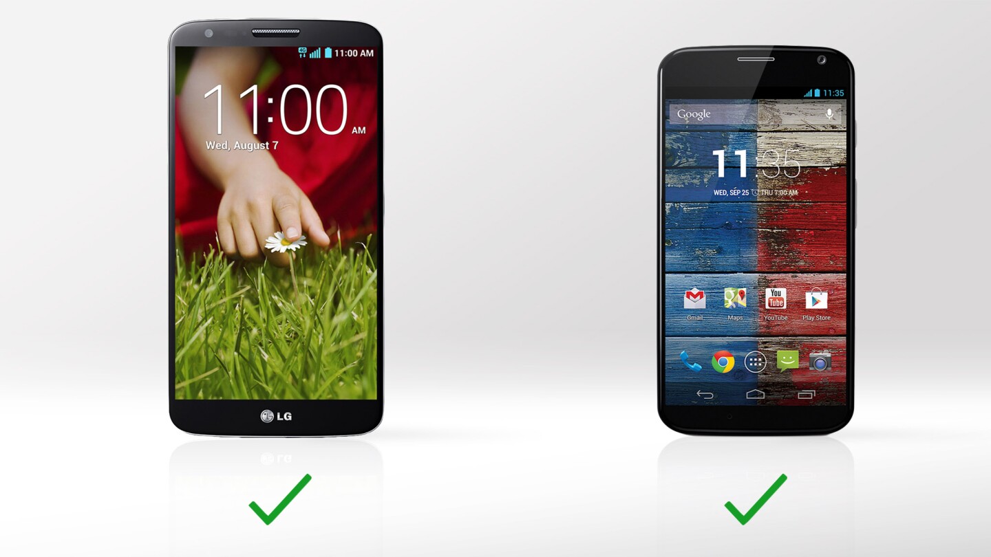 Both phones have near-field communication (NFC) chips
