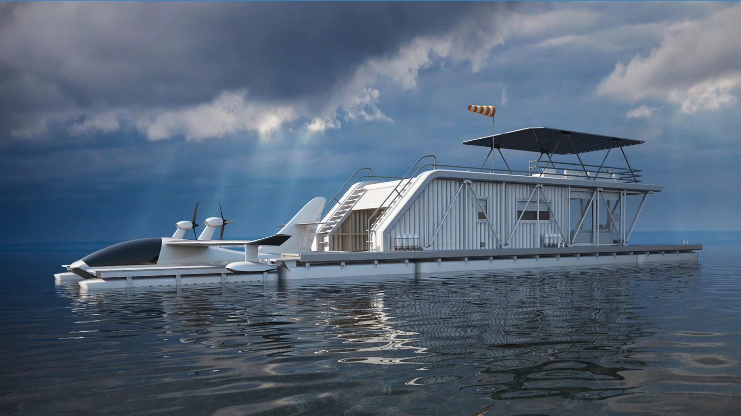 Naval architect Maxim Zhivov and the Baikal Yacht Group has come up with the HydroHouse, an awesome combination houseboat, dock and seaplane mooring