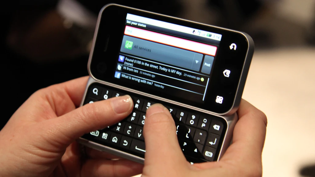 Motorola's latest Android phone, the Backflip