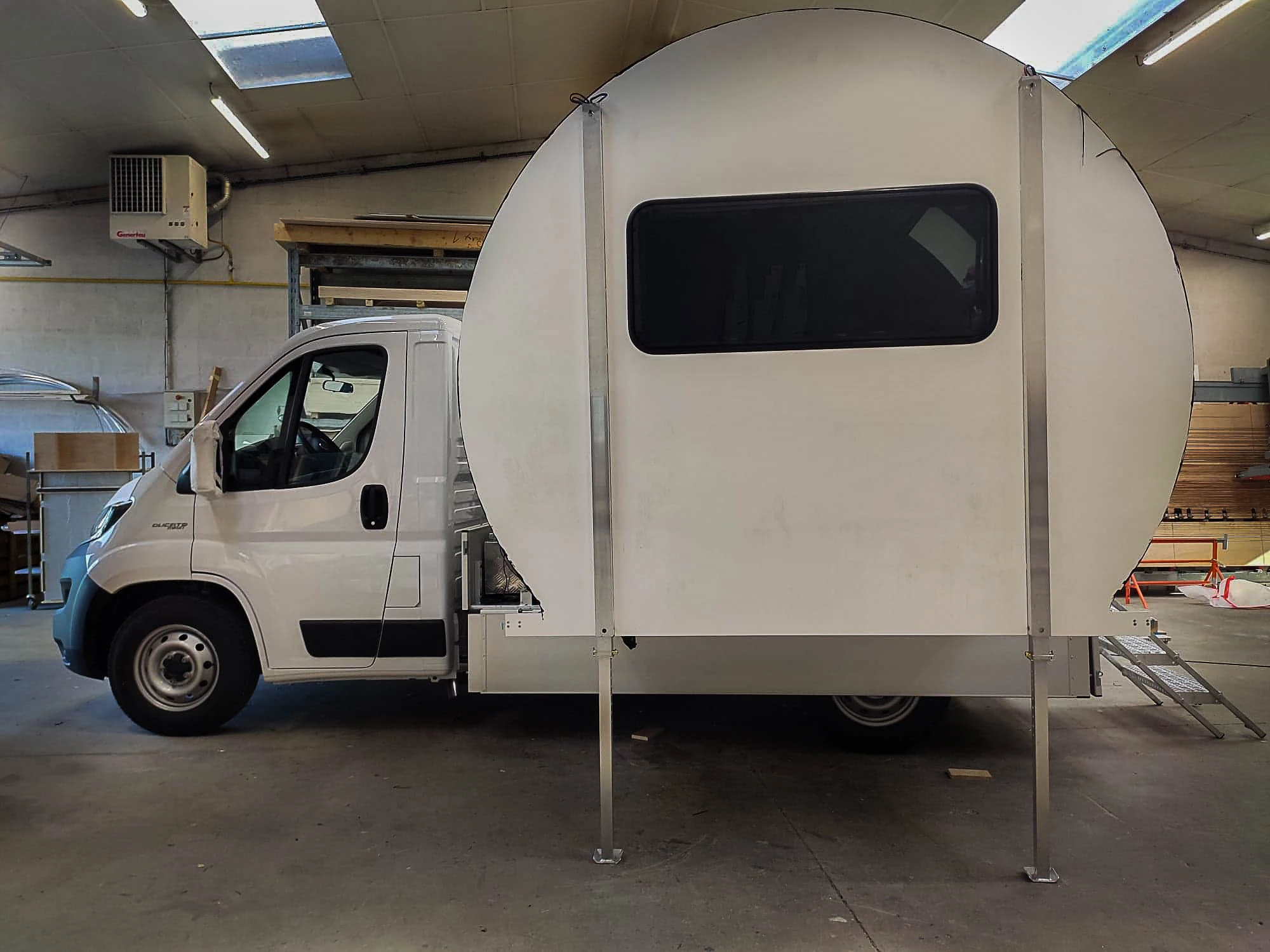 Beauer offers its 3XC cell-cars atop single- or double-cab van chassis