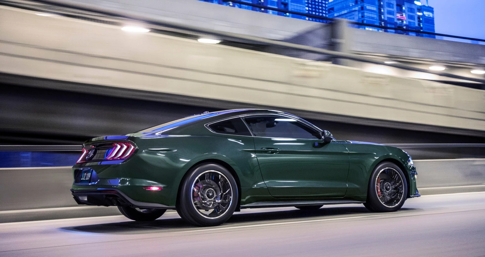 The active valve performance exhaust option for the GT is standard in the Bullitt