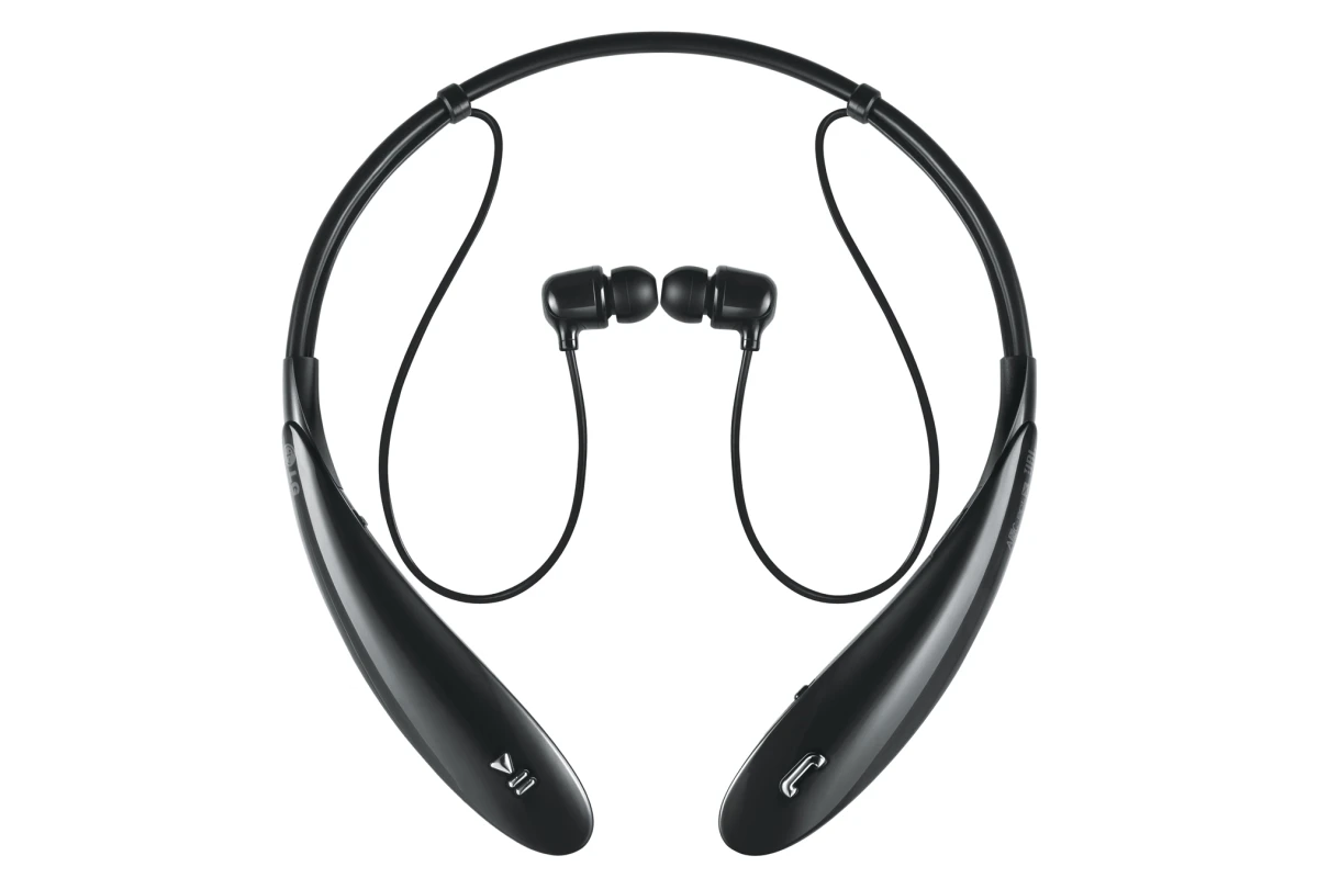 The around-the-neck design of the new LG Tone Ultra Bluetooth headphones