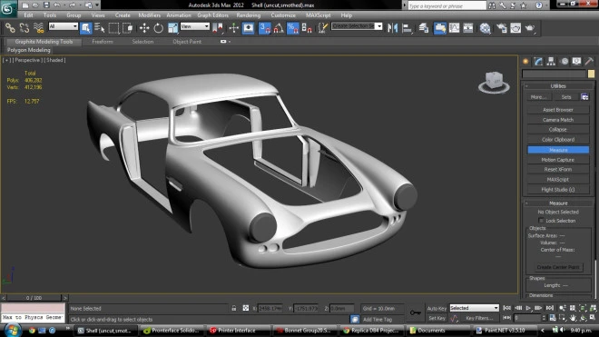 The DB4 rendering was torn down to its base design so Ivan could modify the final project to his own specifications (Photo: Ivan Sentch)