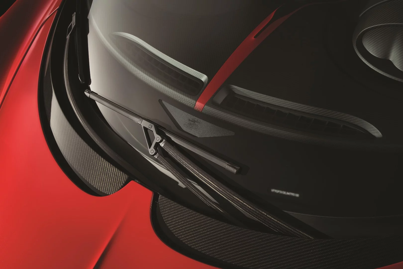 Unique to the Chiron Sport is a carbon fiber windscreen wiper setup Bugatti developed especially for the new car