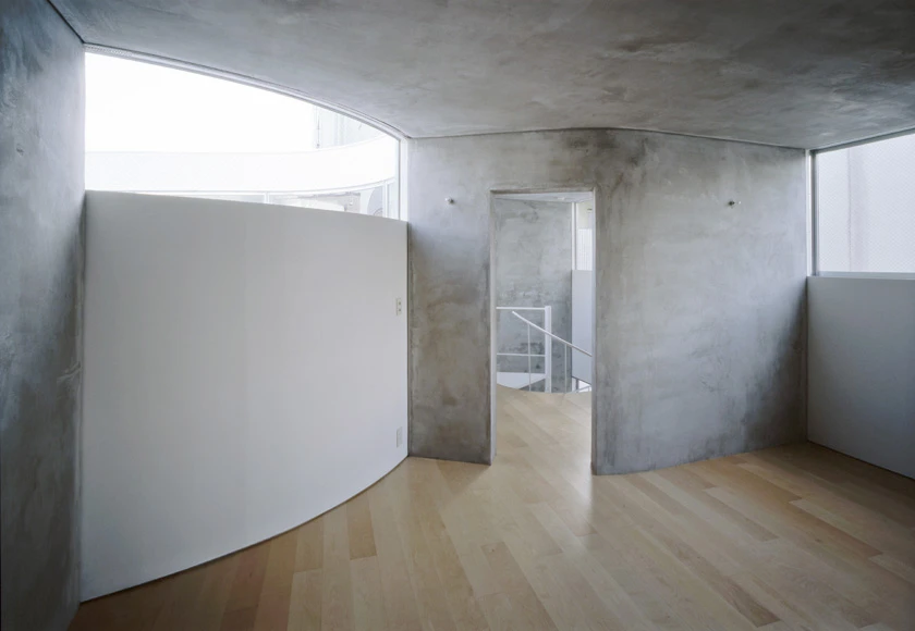 Phtography of the apartment interiors reveal incredibly efficient if compact living spaces for one, and the interior layout of the block as a whole is a veritable rabbit warren of a design