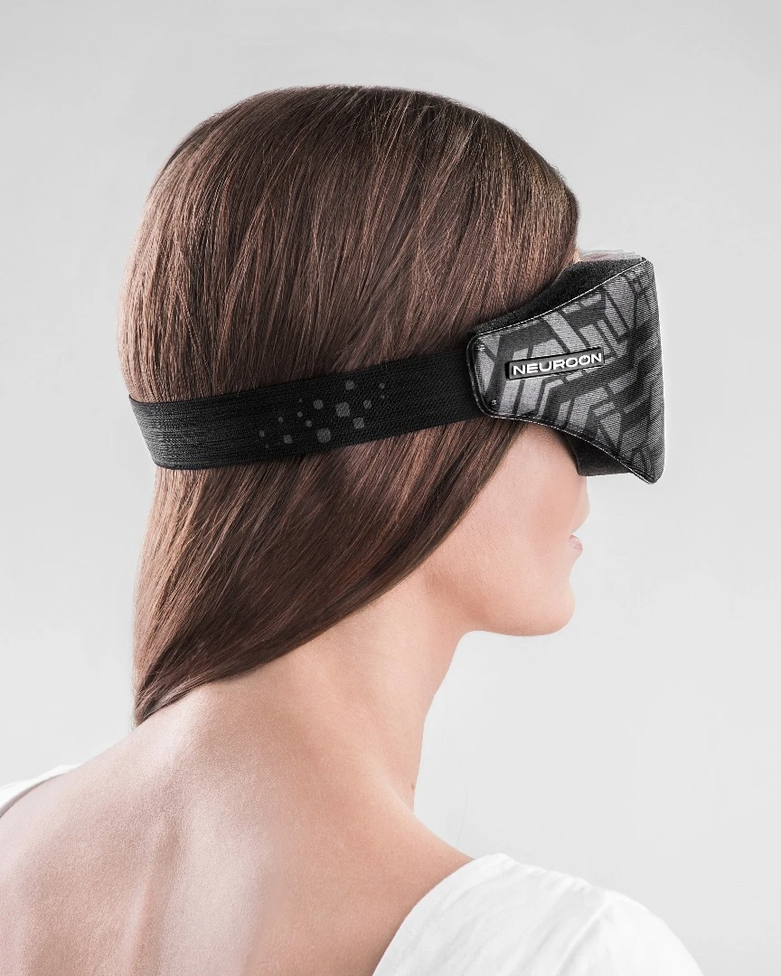The Neuroon sleep mask is lightweight and resembles a typical sleep mask