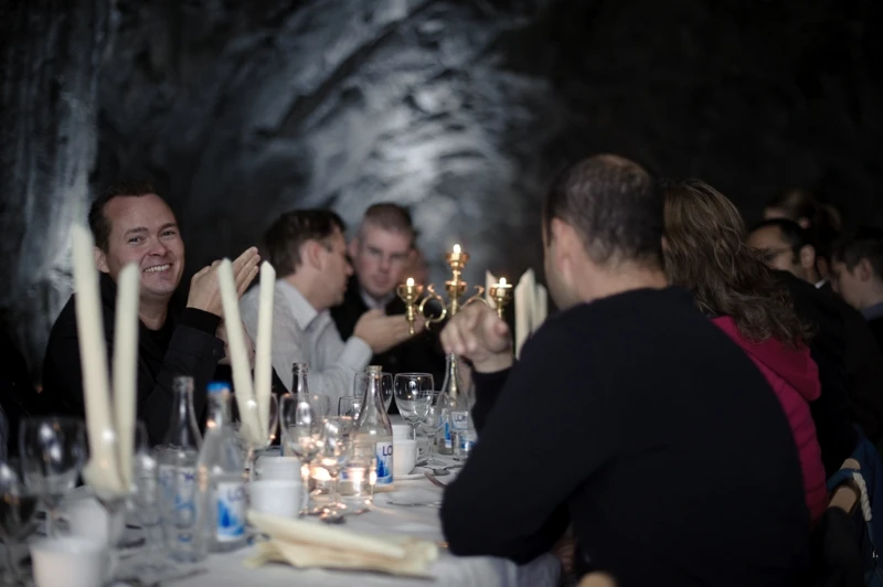 Sala Silvermine dinner guests can experience a banquet in a truly unique environment (image: Sala Silvermine)